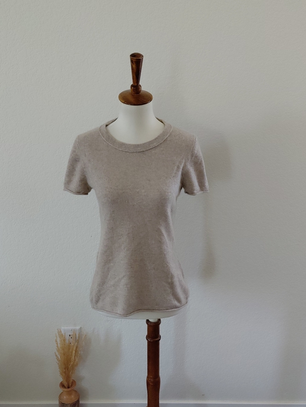 J. Crew Cashmere Short Sleeve Crewneck Sweater